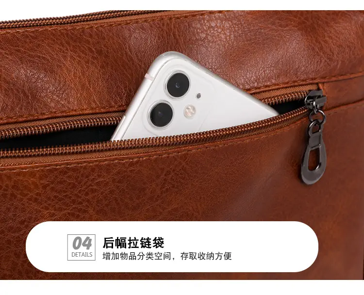 Brown Washed Leather Crossbody Bag for Women — feature 34