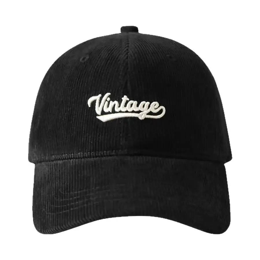 Brown Vintage Corduroy Baseball Cap Large Head - Image 11