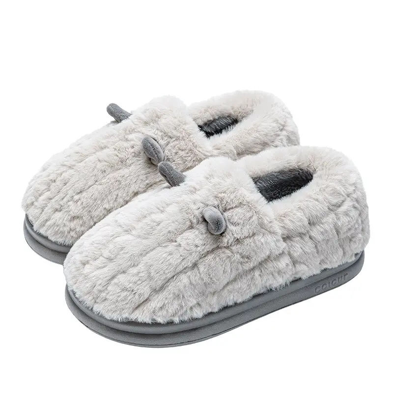 Men's Cotton Slippers for Winter 2026 New Model, Indoor and Outdoor Use, Thick-Soled, Non-Slip, Plush Cotton Shoes for Men - Image 8