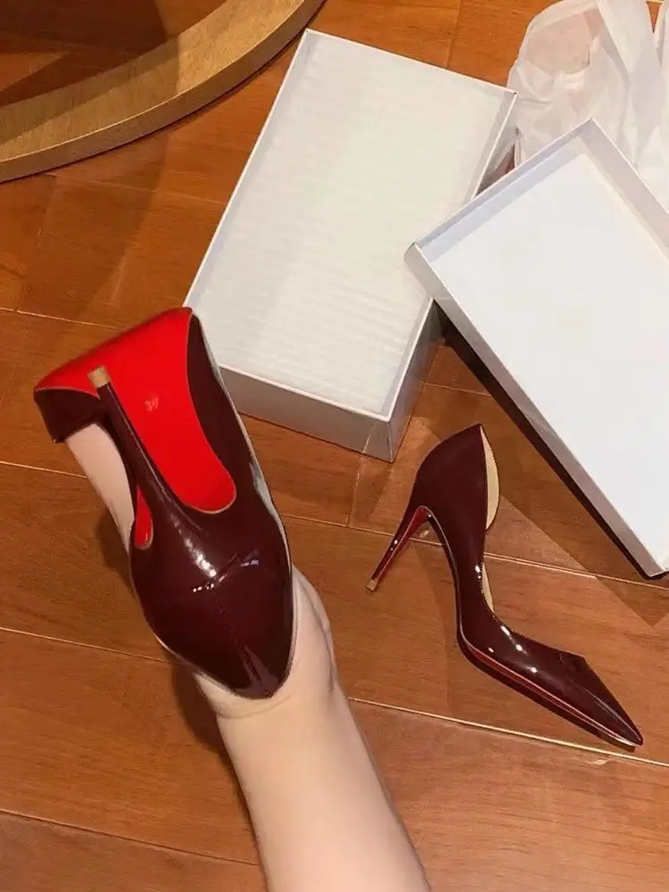 2025 Red Pointed Toe Stiletto High Heels for Women — feature 9