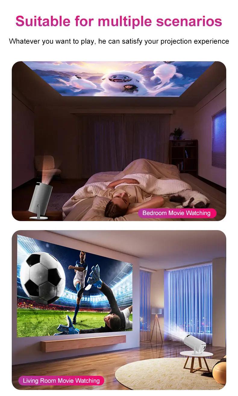 Amazon Cross-Border Projector Hy300 Home Portable Projector 720P H713 Mini Projector Hd 4K — feature 18
