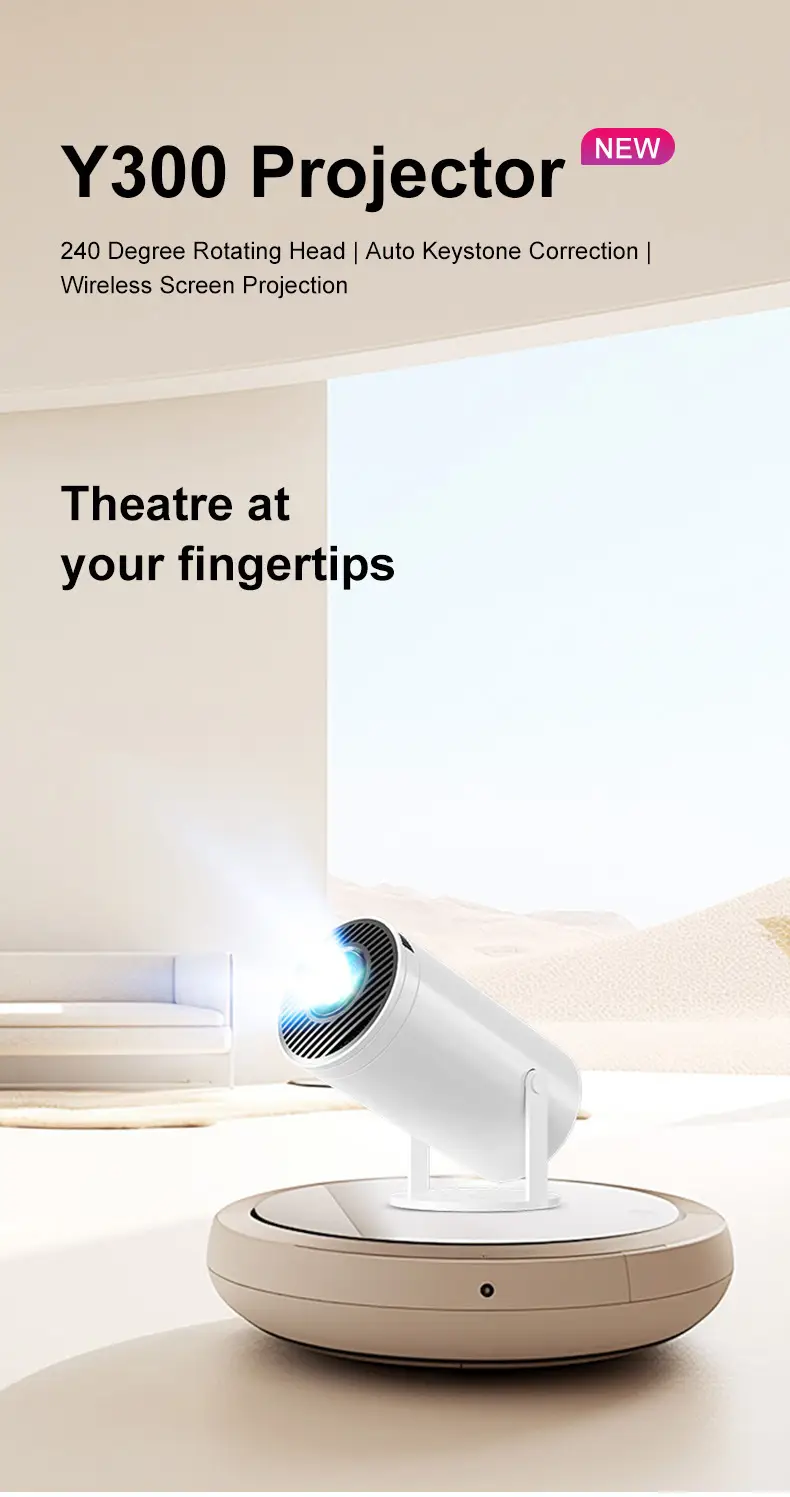 Amazon Cross-Border Projector Hy300 Home Portable Projector 720P H713 Mini Projector Hd 4K — feature 2