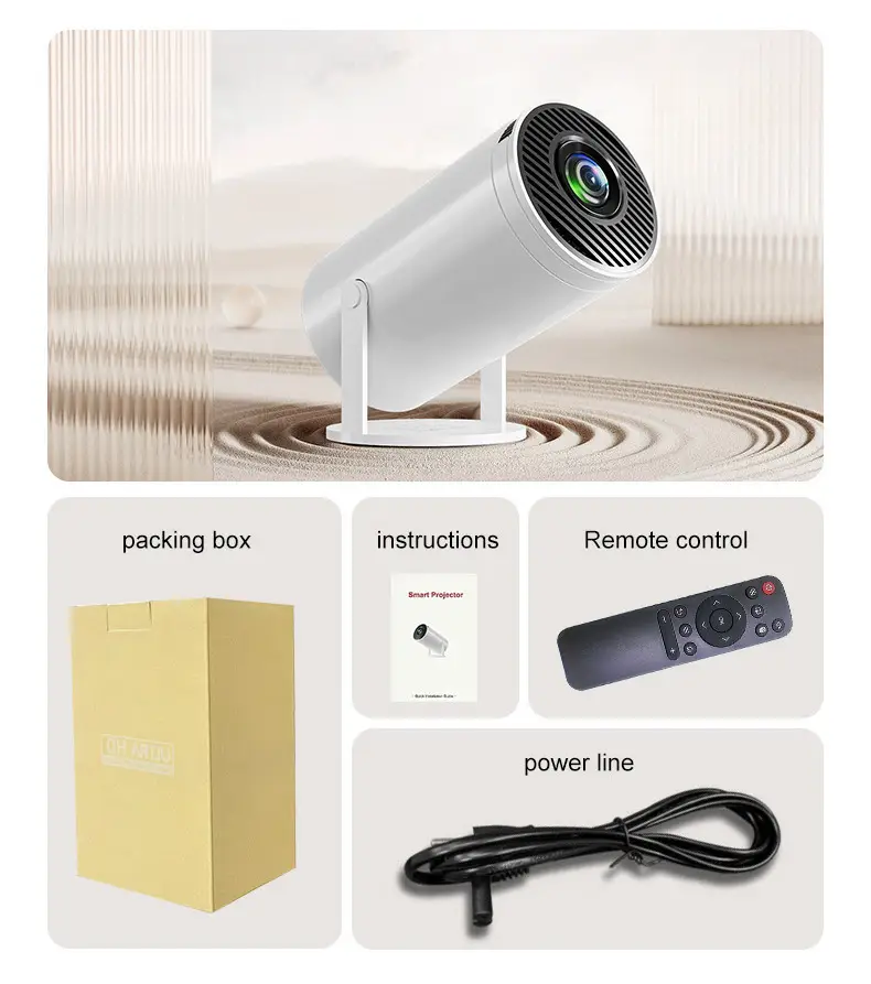 Amazon Cross-Border Projector Hy300 Home Portable Projector 720P H713 Mini Projector Hd 4K — feature 21
