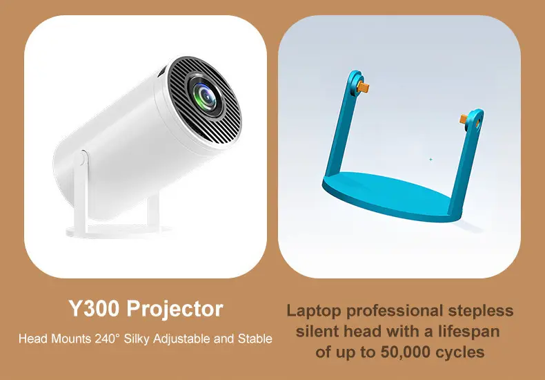 Amazon Cross-Border Projector Hy300 Home Portable Projector 720P H713 Mini Projector Hd 4K — feature 7