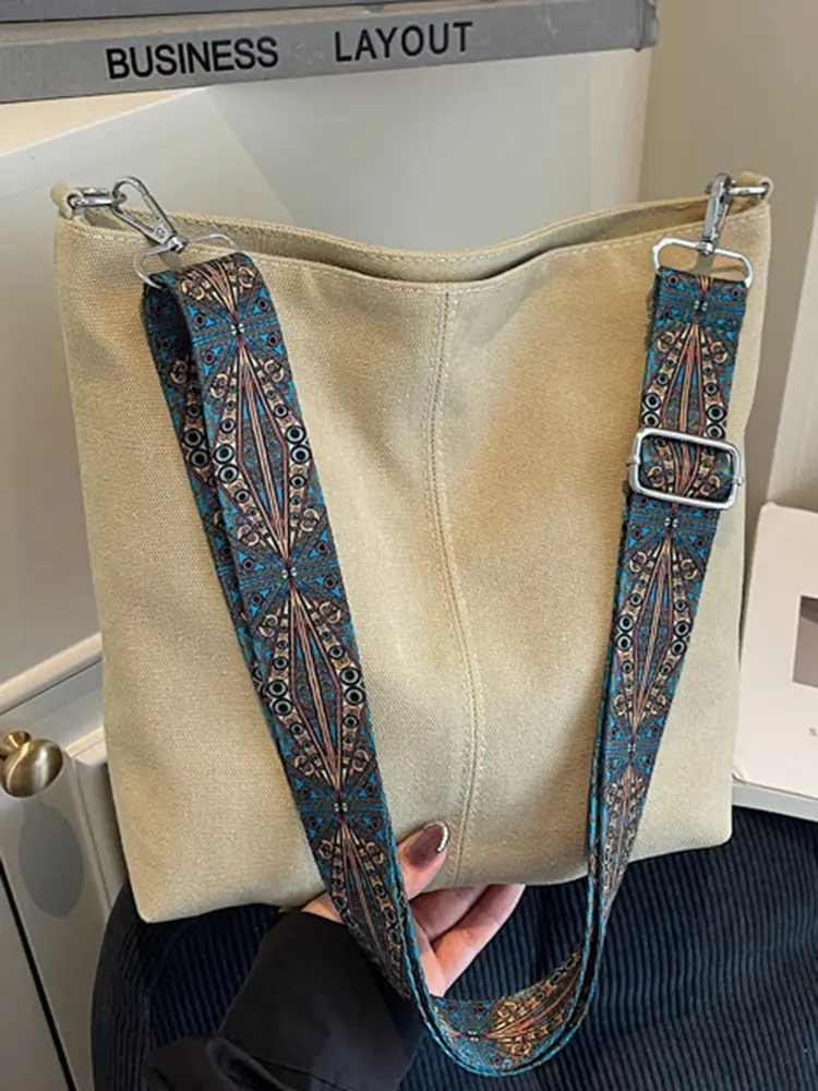 Women's Retro Patterned Shoulder Bag 2025 Autumn - Image 6