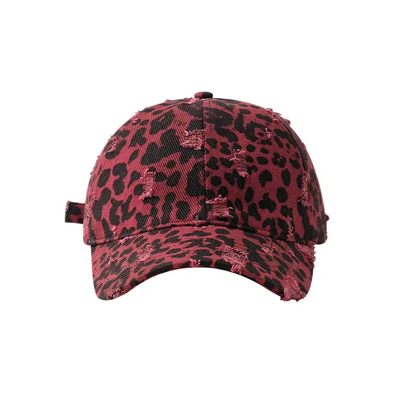 Leopard Print Cap for Women Face Slimming Duckbill Cap - Image 6
