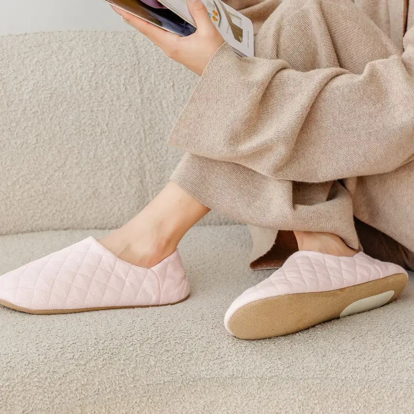 New Autumn Maternity Slippers with Covered Heel, Pure Cotton, Soft Sole, Silent, for Women's Home Use, Cotton Slippers for Postpartum Women, Wholesale