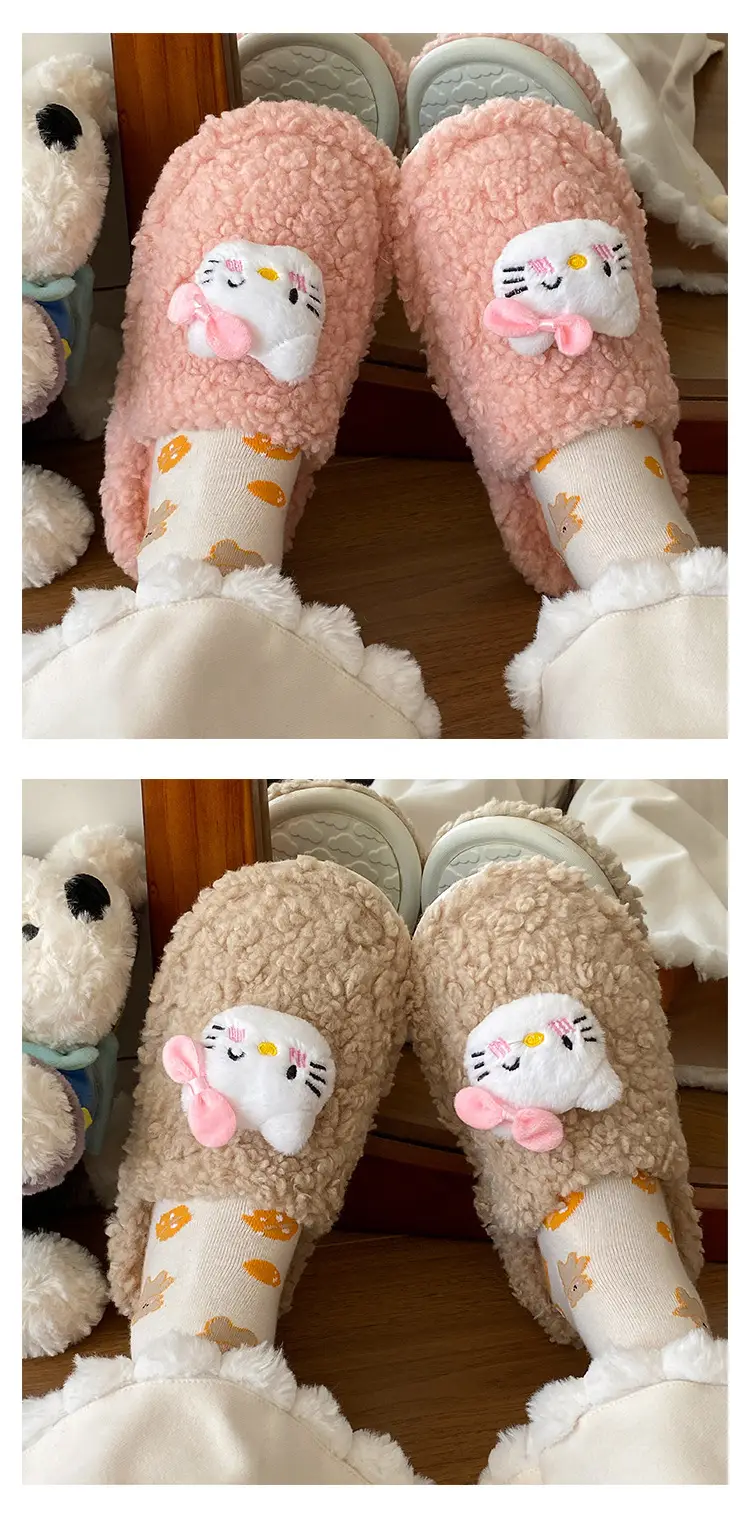 Women Warm Winter Furry Slippers Soft Cotton — feature 10