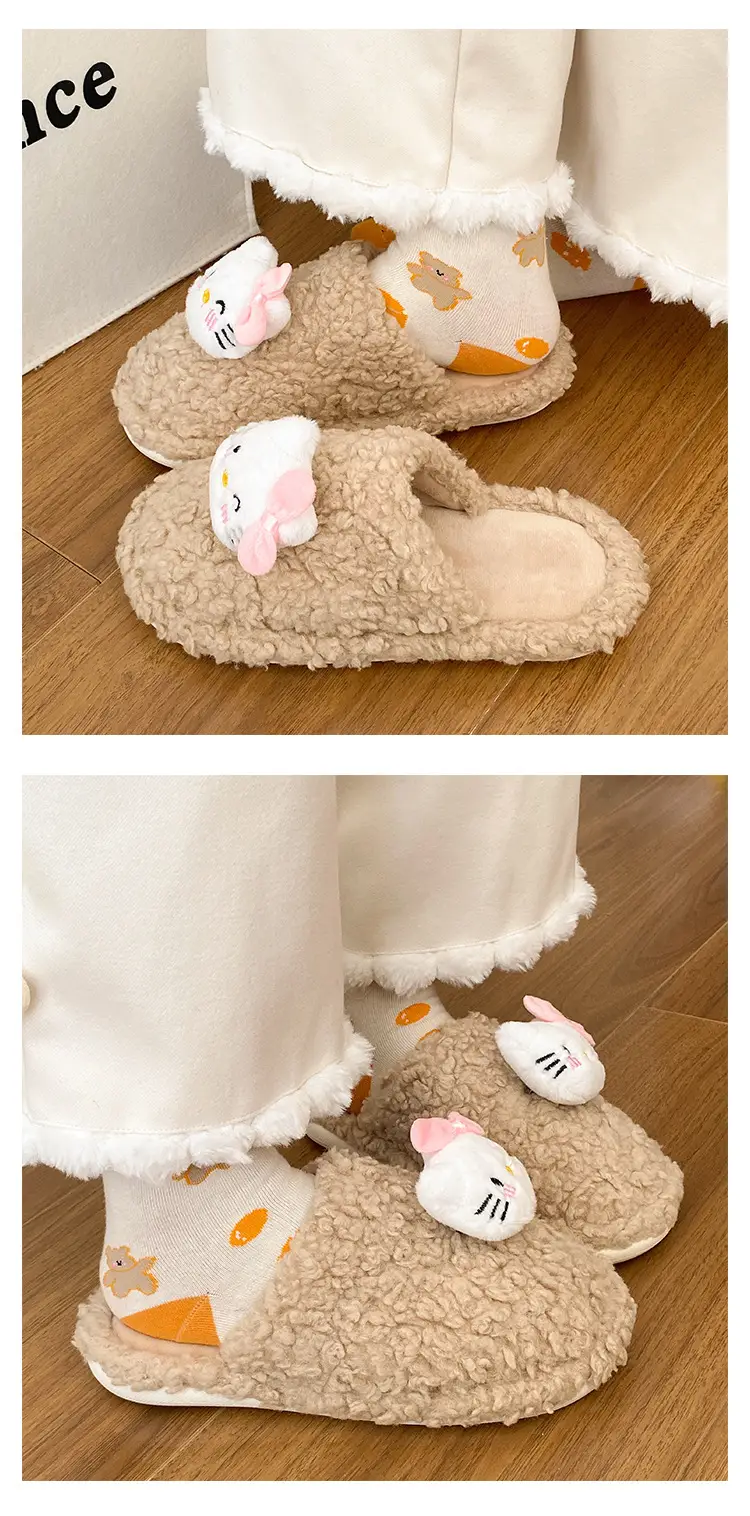 Women Warm Winter Furry Slippers Soft Cotton — feature 12