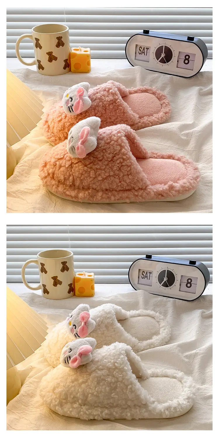 Women Warm Winter Furry Slippers Soft Cotton — feature 14