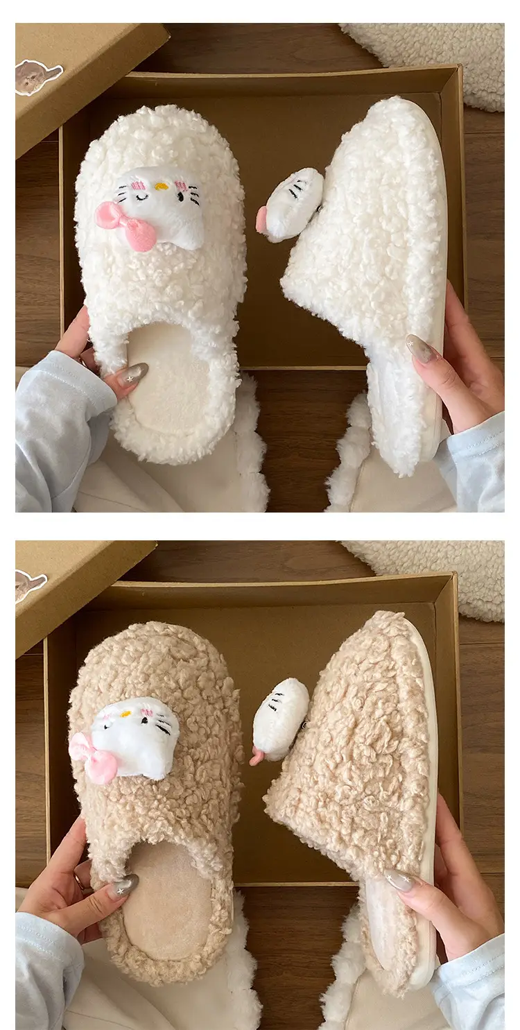 Women Warm Winter Furry Slippers Soft Cotton — feature 16
