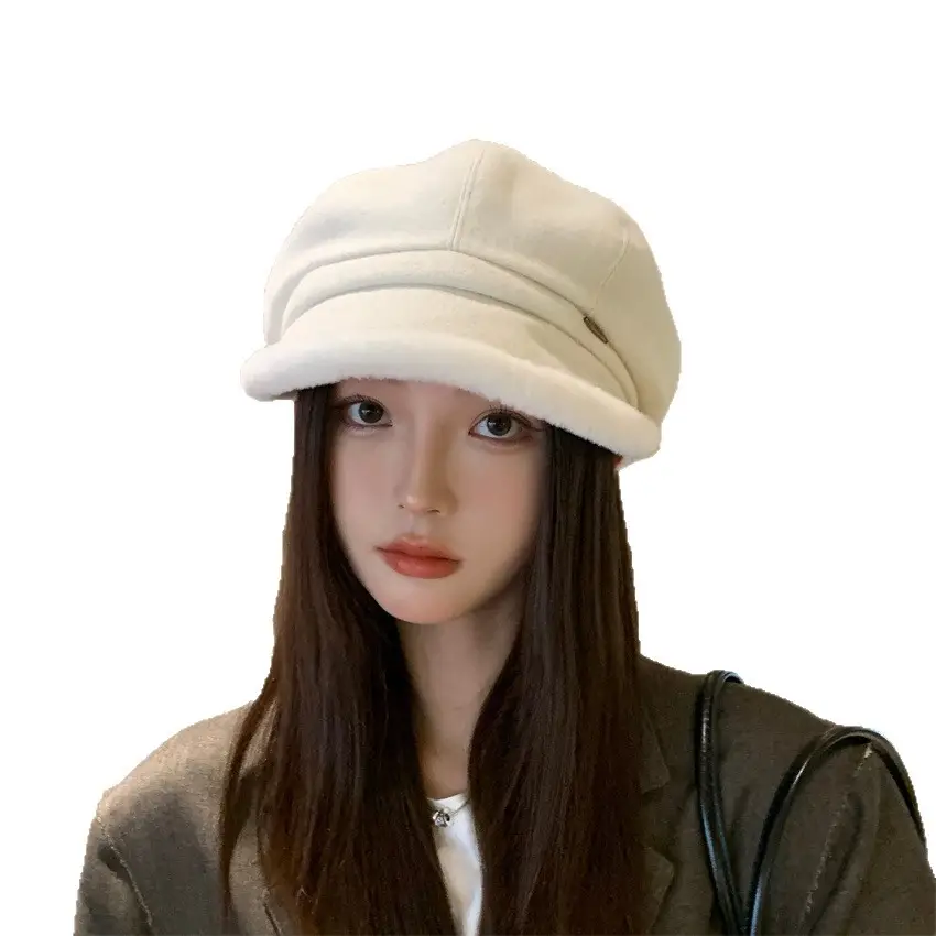 Women's Thickened Frayed Beret Hat for Women