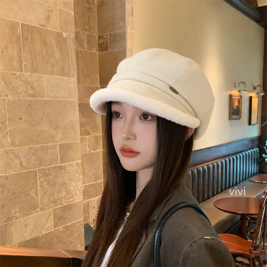 Women's Thickened Frayed Beret Hat for Women — feature 2