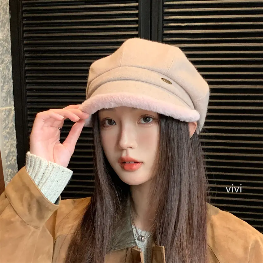 Women's Thickened Frayed Beret Hat for Women — feature 8