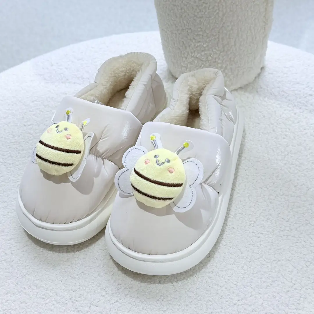 Stepping on Poop Feeling Fluffy Slippers, Cotton Slippers for Men, Winter Home Warm Waterproof Closed-Back Men's Cotton Shoes, Women's Winter - Image 7