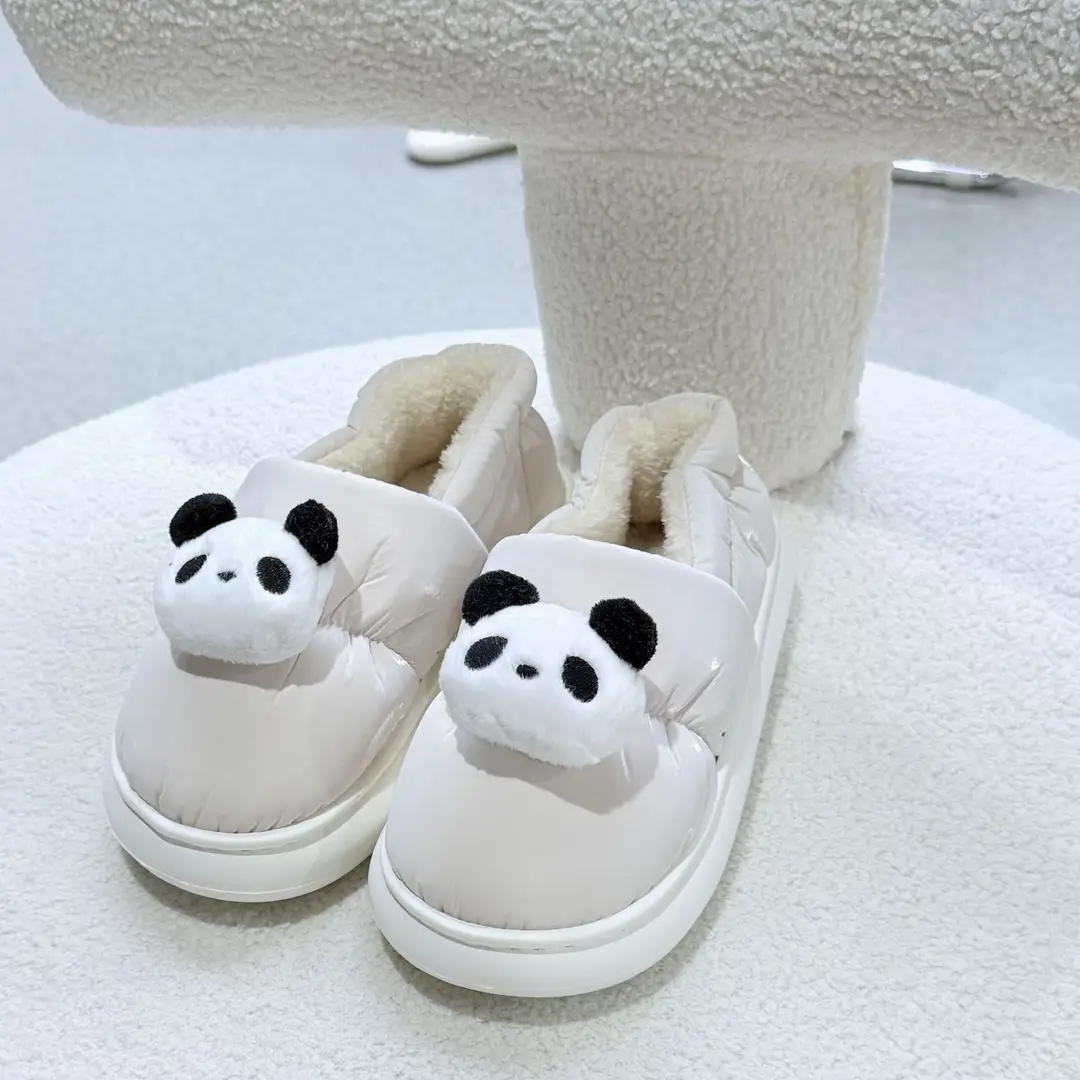 Stepping on Poop Feeling Fluffy Slippers, Cotton Slippers for Men, Winter Home Warm Waterproof Closed-Back Men's Cotton Shoes, Women's Winter - Image 9