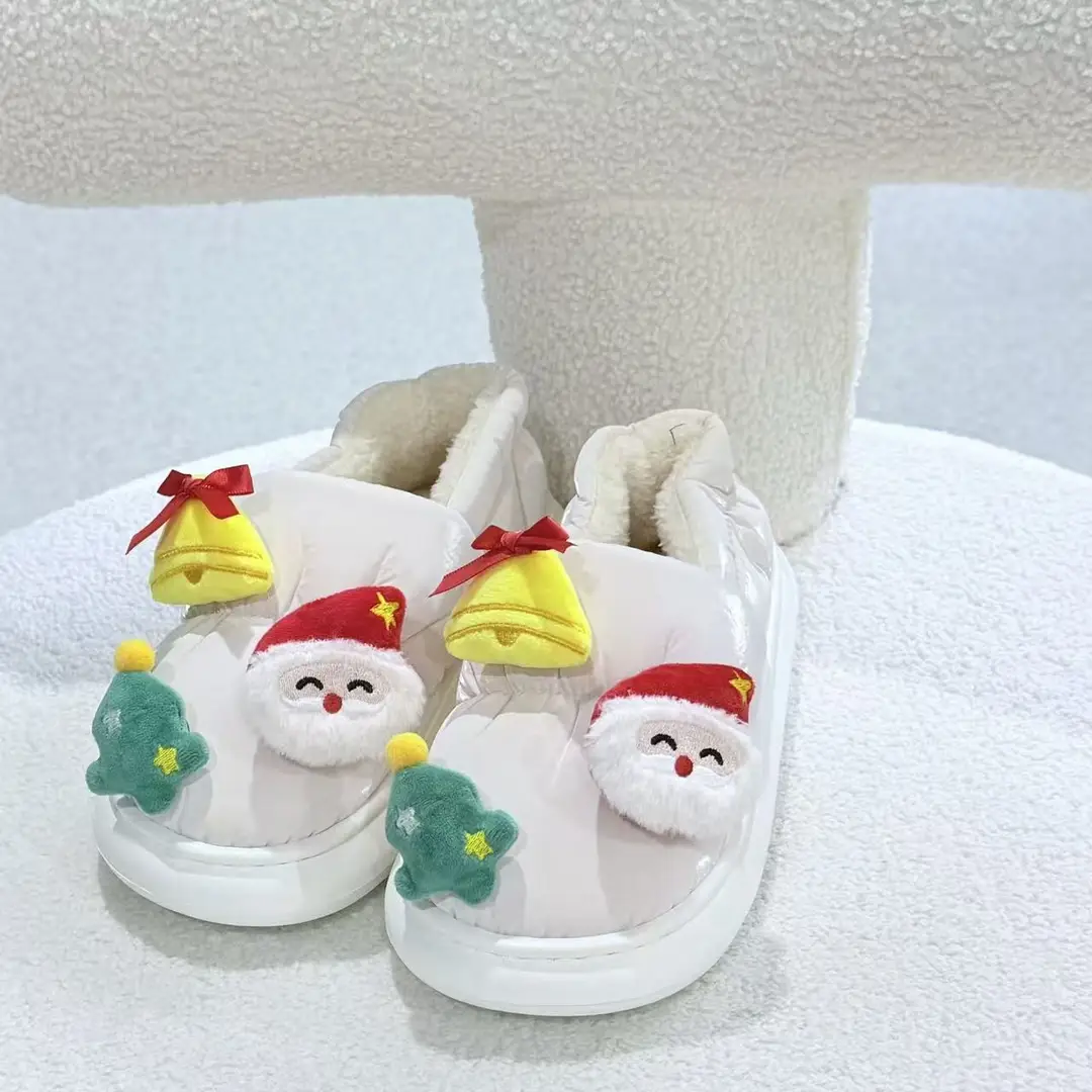Stepping on Poop Feeling Fluffy Slippers, Cotton Slippers for Men, Winter Home Warm Waterproof Closed-Back Men's Cotton Shoes, Women's Winter - Image 4