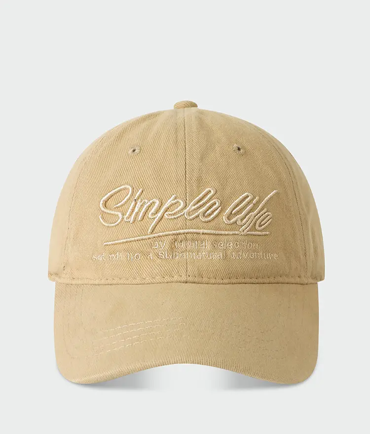 Korean Style Embroidered Baseball Cap Large Face Cover — feature 11
