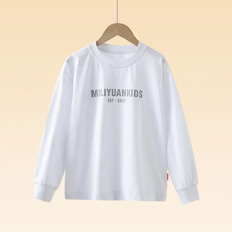 Spring Boys T-Shirt Pure Cotton Long Sleeve - Image 2