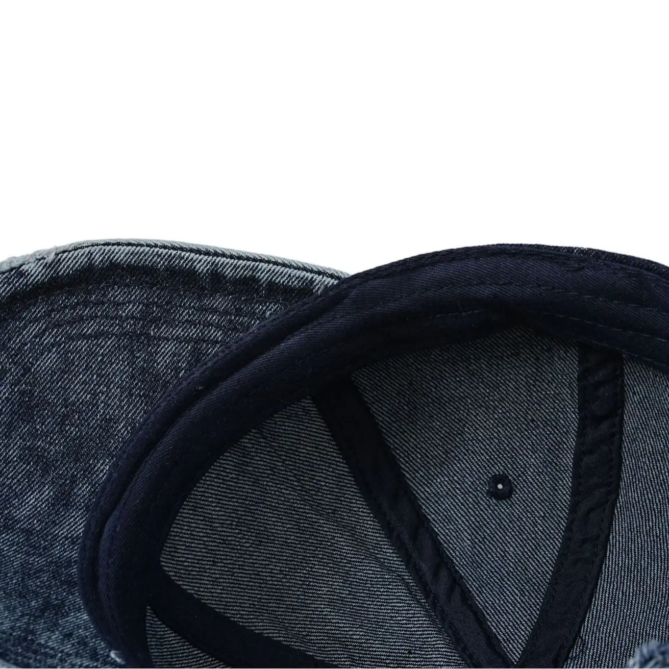 Men Distressed Coated Denim Cap Washed Cotton Vintage Sun Hat - Image 8