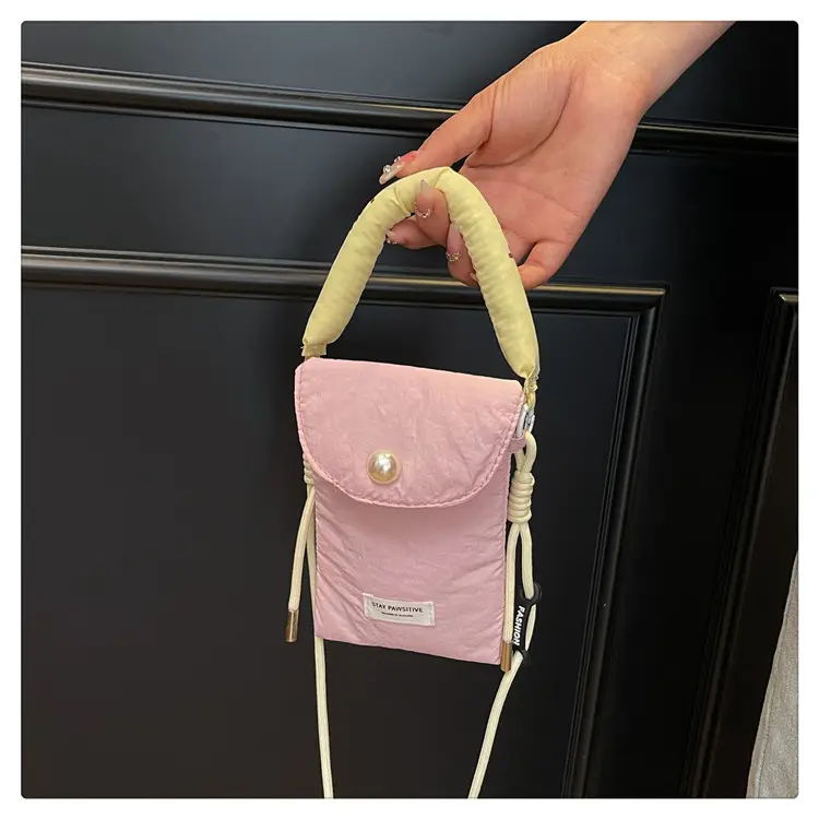 Winter Cotton Crossbody Bag for Women Pink Blue — feature 18
