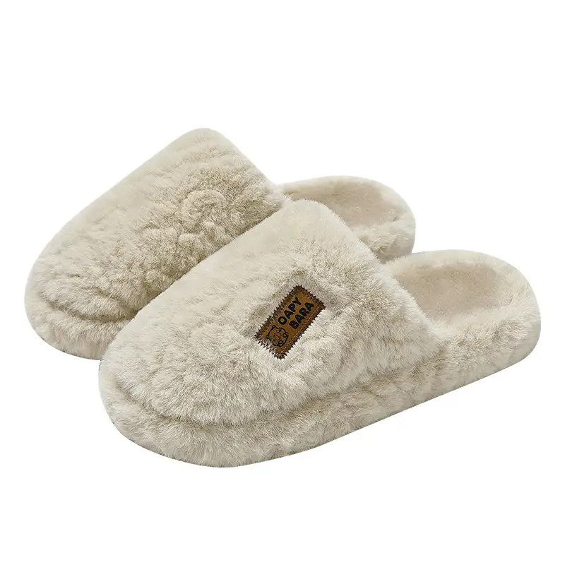 Women Cotton Wool Slippers Warm Non-Slip Indoor - Image 9