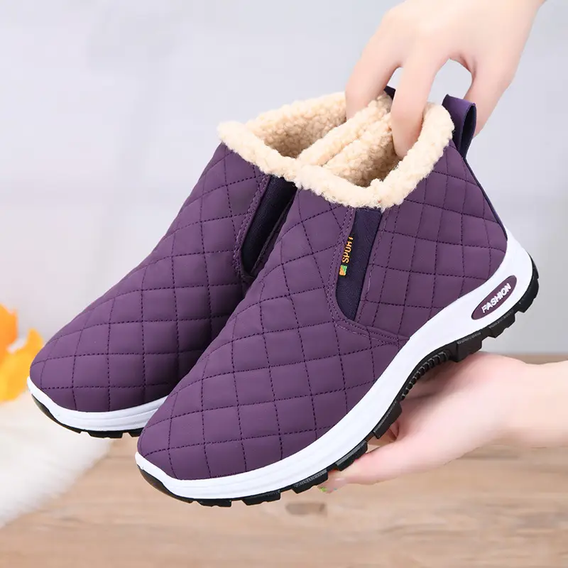 Women's Winter Velvet Casual Boots with Non-Slip Sole