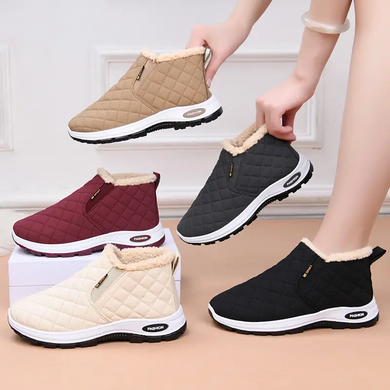 Women's Winter Velvet Casual Boots with Non-Slip Sole — feature 1