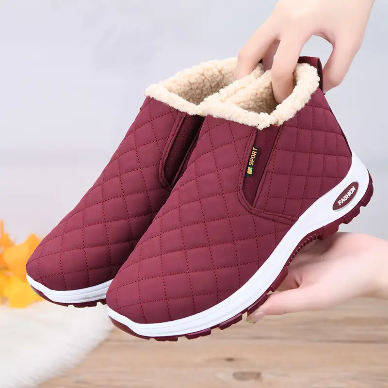 Women's Winter Velvet Casual Boots with Non-Slip Sole