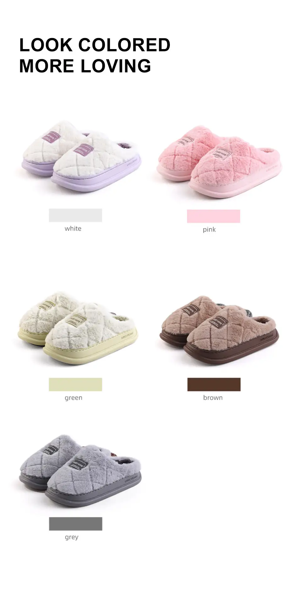 Cotton Slippers for Women, Warm Autumn and Winter 2025 New Couple Home Non-Slip Thick-Soled Cotton Slippers for Men — feature 10