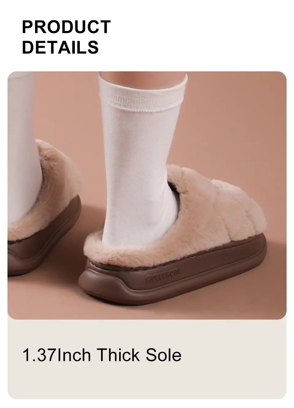 Cotton Slippers for Women, Warm Autumn and Winter 2025 New Couple Home Non-Slip Thick-Soled Cotton Slippers for Men — feature 7