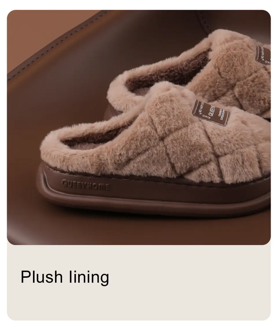 Cotton Slippers for Women, Warm Autumn and Winter 2025 New Couple Home Non-Slip Thick-Soled Cotton Slippers for Men — feature 8