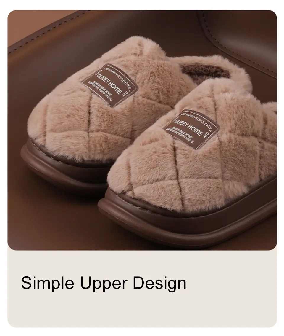 Cotton Slippers for Women, Warm Autumn and Winter 2025 New Couple Home Non-Slip Thick-Soled Cotton Slippers for Men — feature 9