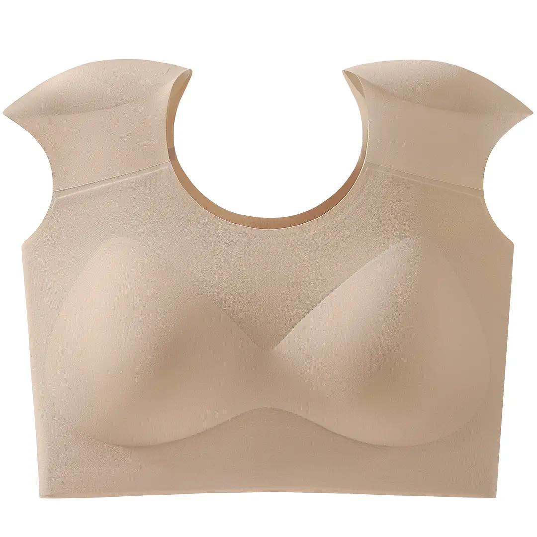 Shoulder Pad Underwear for Women, Right-Angle Magic Foundation, Invisible Seamless Small Chest Gathering Side Breast Vest, Thin Bra