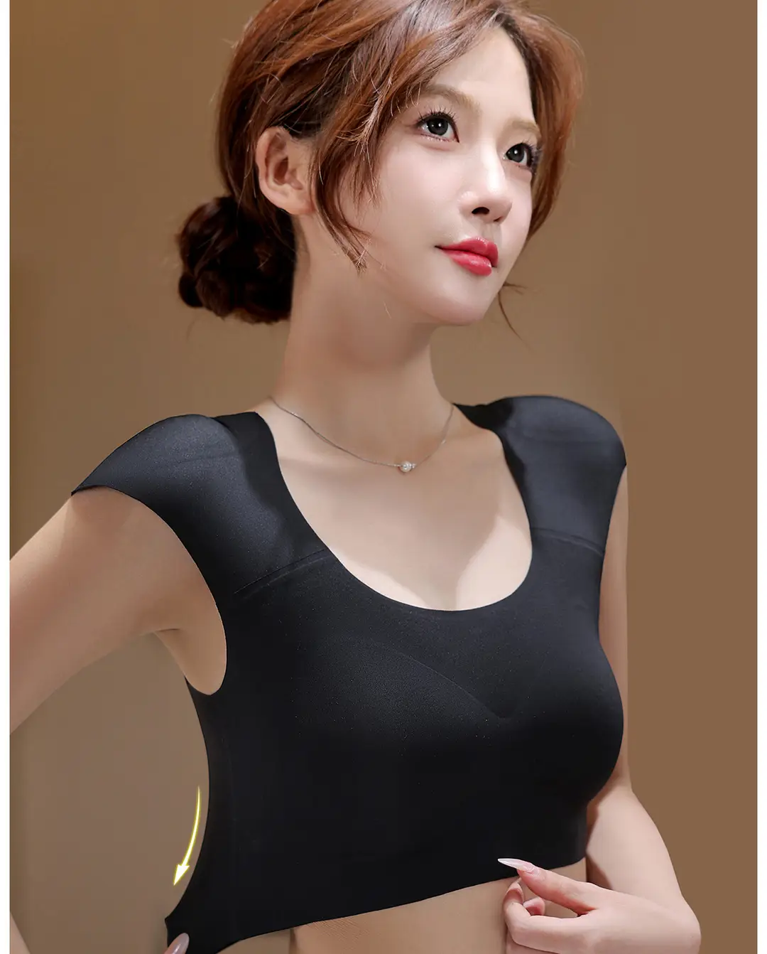 Shoulder Pad Underwear for Women, Right-Angle Magic Foundation, Invisible Seamless Small Chest Gathering Side Breast Vest, Thin Bra — feature 14