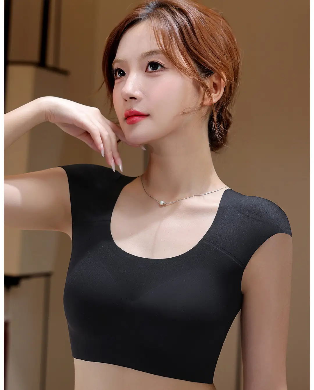 Shoulder Pad Underwear for Women, Right-Angle Magic Foundation, Invisible Seamless Small Chest Gathering Side Breast Vest, Thin Bra — feature 22