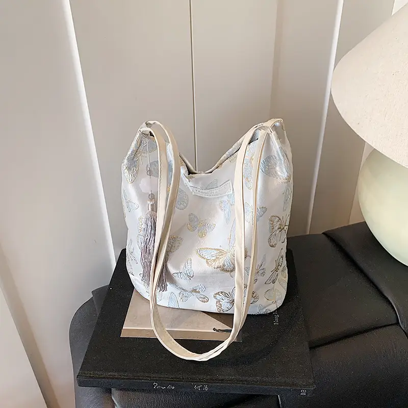 Chinese Embroidered Butterfly Shoulder Bag for Women - Image 6