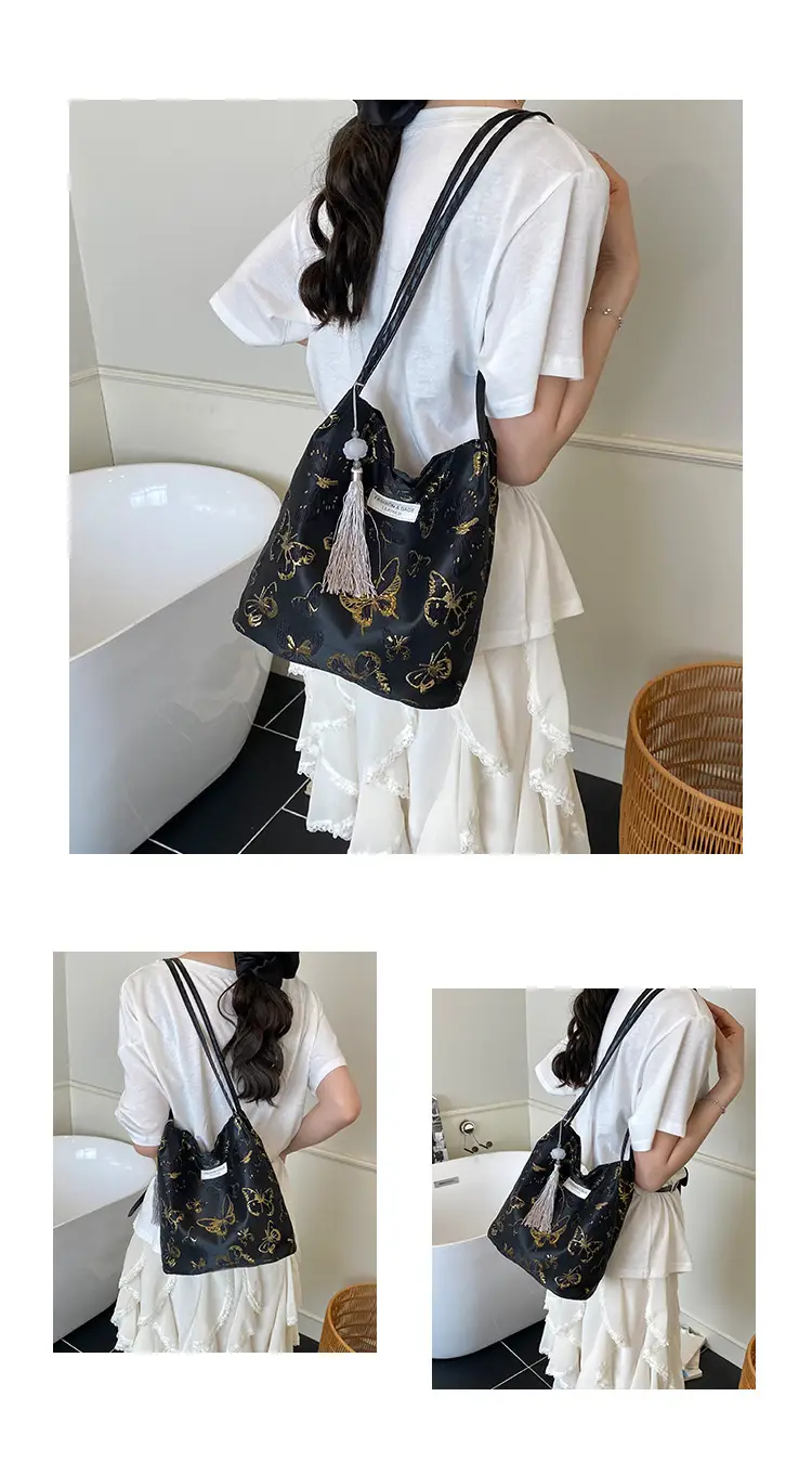 Chinese Embroidered Butterfly Shoulder Bag for Women — feature 14