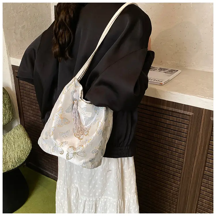 Chinese Embroidered Butterfly Shoulder Bag for Women — feature 7