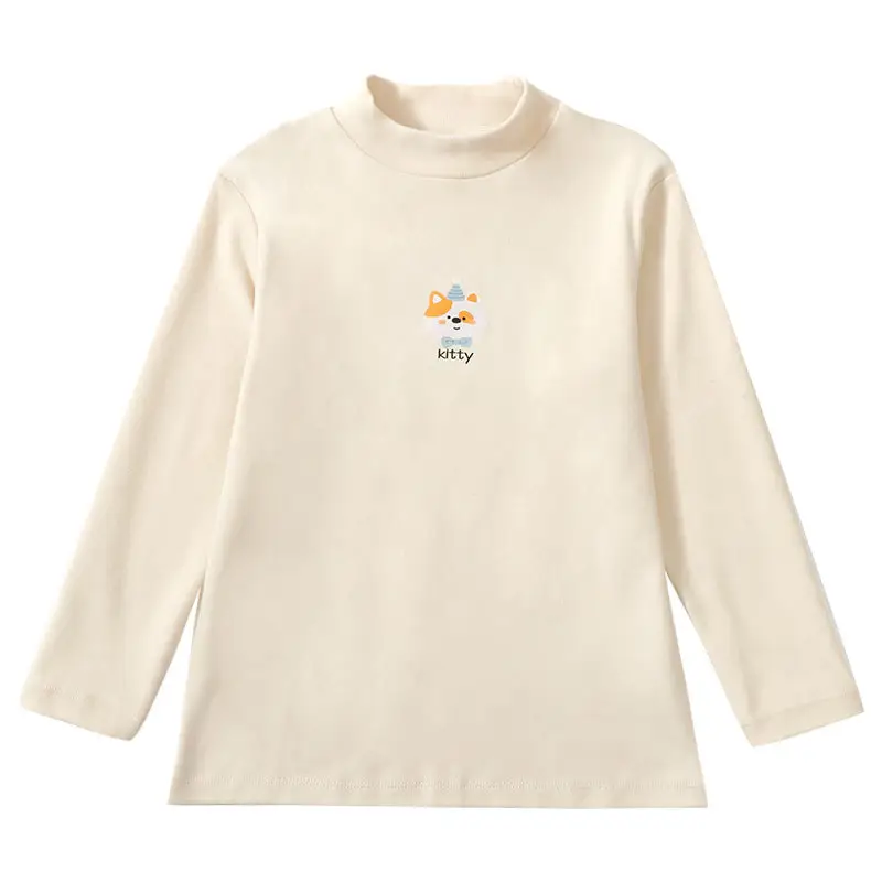 Autumn Long Sleeve T-Shirt for Boys Girls Light Blue