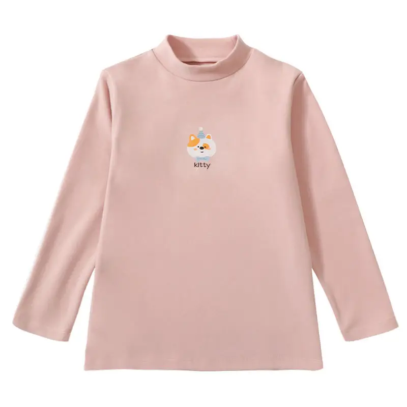 Autumn Long Sleeve T-Shirt for Boys Girls Light Blue
