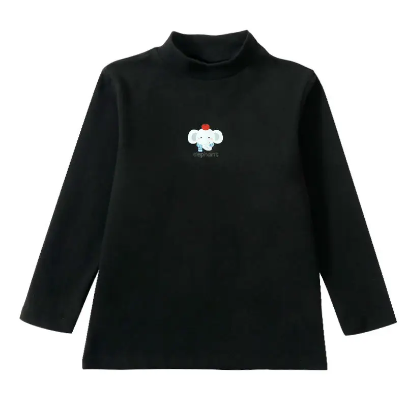 Autumn Long Sleeve T-Shirt for Boys Girls Light Blue