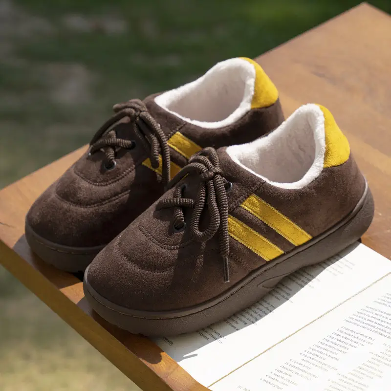 Women Fleece Lined Black Sneakers for Winter Outdoor Wear