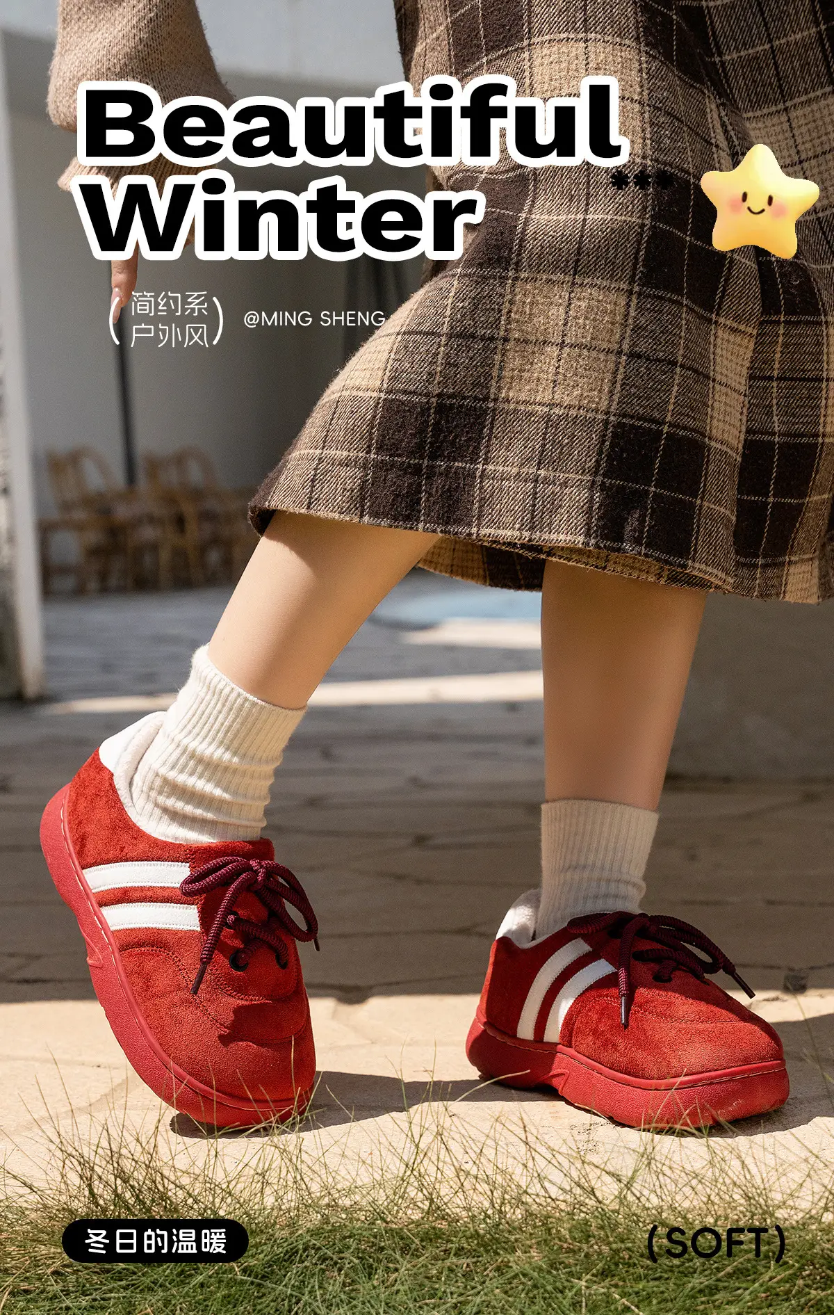 Women Fleece Lined Black Sneakers for Winter Outdoor Wear — feature 1