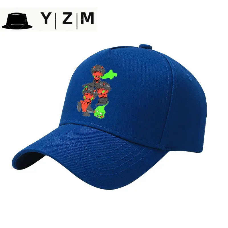 Blue Cartoon Cap with Duck Embroidery