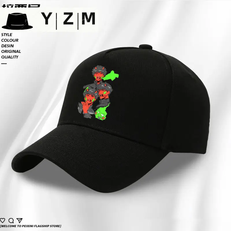 Blue Cartoon Cap with Duck Embroidery