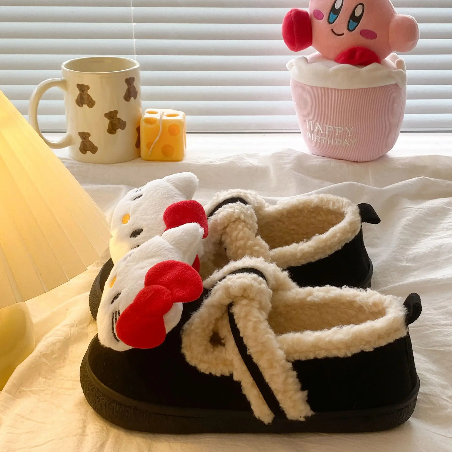 2025 Couple Student Eva Non-Slip Warm Plush Winter Sippers for Women - Image 7