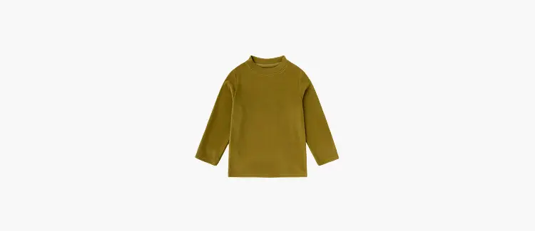Dudu Home Boys Long Sleeve T-Shirt Olive Green Winter — feature 12