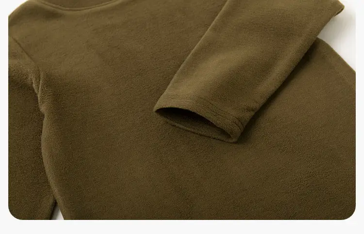 Dudu Home Boys Long Sleeve T-Shirt Olive Green Winter — feature 22