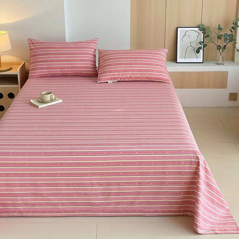 Class a 100% Cotton Xinjiang Cotton Coarse Cloth Bed Sheetss Cotton and Linen Mats Double Pure Cotton Extra Large Bed Sheetss Wholesale